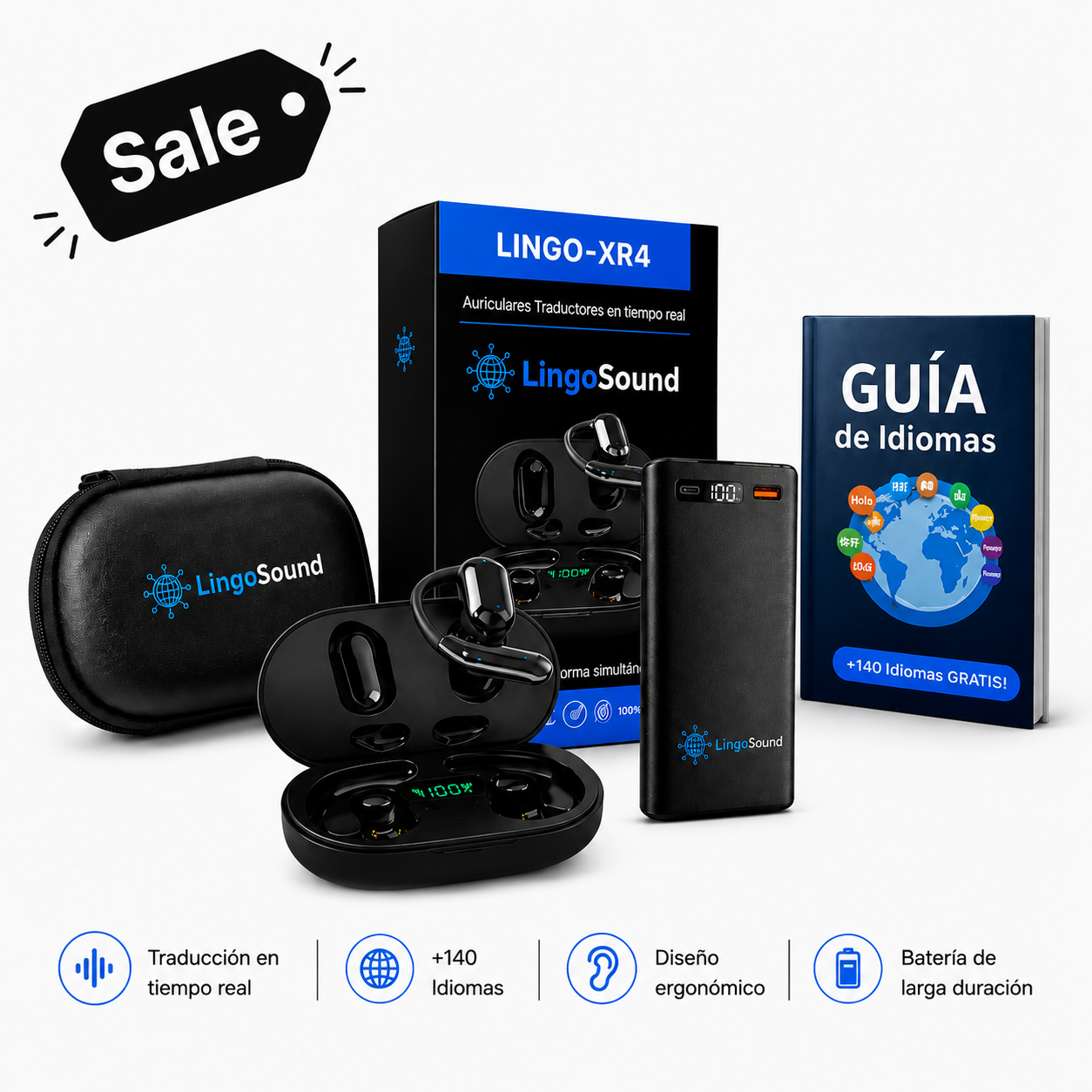 Pack VIaje LingoSound ( XR4 + Accesorios )