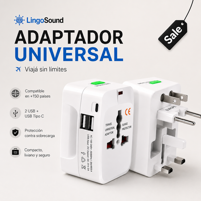 Adaptador Universal de Viaje - 3 en 1