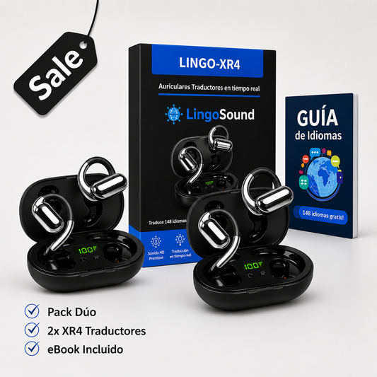 LingoSound XR4 - Pack Dúo ( 2 auriculares Traductores )
