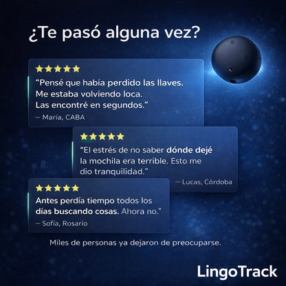 Localizador de Valija y Llaves - LingoTrack Premium